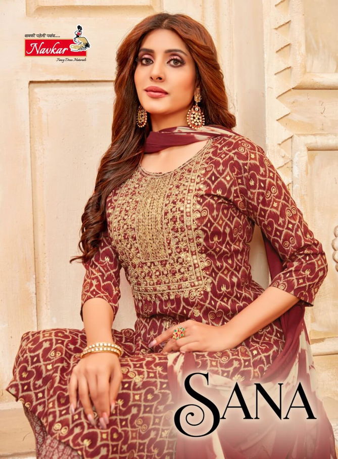 Navkar Sana Fancy Regular Wear Wholesale Printed Salwar Suits
